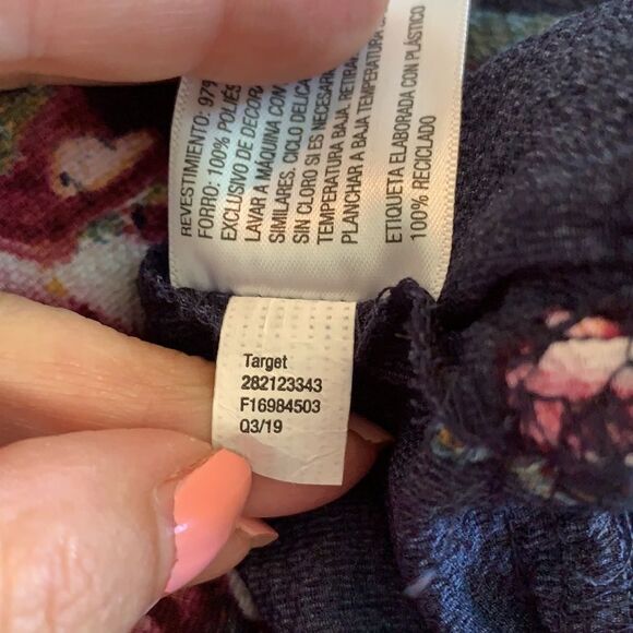 Nwot Xhiliration dark navy floral summer d… - Picture 9 of 9